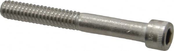 Holo-Krome - 1/4-20 UNC Hex Socket Drive, Socket Cap Screw - Grade 18-8 Stainless Steel, Uncoated, Partially Threaded, 2" Length Under Head - Makers Industrial Supply