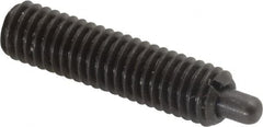 Gibraltar - 10-32, 3/4" Thread Length, 1/8" Plunger Projection, Steel Threaded Spring Plunger - 0.092" Max Plunger Diam, 3/4" Plunger Length, 1.3 Lb Init End Force, 2.7 Lb Final End Force - Makers Industrial Supply