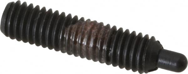 Gibraltar - 10-32, 3/4" Thread Length, 1/8" Plunger Projection, Steel Threaded Spring Plunger - 0.092" Max Plunger Diam, 3/4" Plunger Length, 1.3 Lb Init End Force, 2.7 Lb Final End Force - Makers Industrial Supply