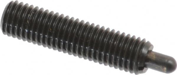 Gibraltar - 1/4-28, 1" Thread Length, 3/16" Plunger Projection, Steel Threaded Spring Plunger - 0.118" Max Plunger Diam, 1" Plunger Length, 3 Lb Init End Force, 13 Lb Final End Force - Makers Industrial Supply