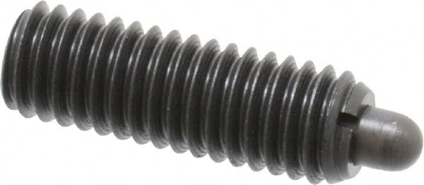 Gibraltar - 3/8-16, 1-1/8" Thread Length, 3/16" Plunger Projection, Steel Threaded Spring Plunger - 3/16" Max Plunger Diam, 1-1/8" Plunger Length, 5.5 Lb Init End Force, 14.5 Lb Final End Force - Makers Industrial Supply