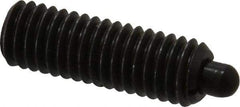 Gibraltar - 3/8-16, 1-1/8" Thread Length, 3/16" Plunger Projection, Steel Threaded Spring Plunger - 3/16" Max Plunger Diam, 1-1/8" Plunger Length, 2.8 Lb Init End Force, 7.2 Lb Final End Force - Makers Industrial Supply