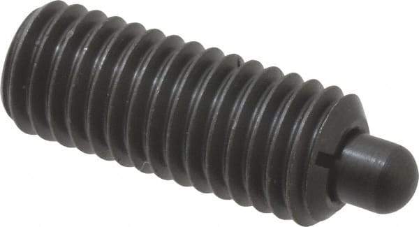 Gibraltar - 1/2-13, 1-1/4" Thread Length, 1/4" Plunger Projection, Steel Threaded Spring Plunger - 1/4" Max Plunger Diam, 1-1/4" Plunger Length, 6.6 Lb Init End Force, 17.4 Lb Final End Force - Makers Industrial Supply