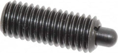 Gibraltar - 1/2-13, 1-1/4" Thread Length, 1/4" Plunger Projection, Steel Threaded Spring Plunger - 1/4" Max Plunger Diam, 1-1/4" Plunger Length, 2.7 Lb Init End Force, 9.3 Lb Final End Force - Makers Industrial Supply