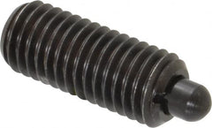 Gibraltar - 5/8-11, 1-1/2" Thread Length, 5/16" Plunger Projection, Steel Threaded Spring Plunger - 0.31" Max Plunger Diam, 1-1/2" Plunger Length, 3.5 Lb Init End Force, 10.5 Lb Final End Force - Makers Industrial Supply