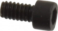 Holo-Krome - #0-80 UNF Hex Socket Drive, Socket Cap Screw - Alloy Steel, Black Oxide Finish, Fully Threaded, 1/8" Length Under Head - Makers Industrial Supply