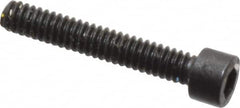 Holo-Krome - #0-80 UNF Hex Socket Drive, Socket Cap Screw - Alloy Steel, Black Oxide Finish, Fully Threaded, 3/8" Length Under Head - Makers Industrial Supply