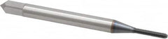 OSG - #0-80 UNF H2 Thread Limit Bottoming Thread Forming Tap - Powdered Metal High Speed Steel, TiCN Finish, 1-5/8" OAL, 5/16" Thread Length, Right Hand Thread, Series EXOTAP NRT - Makers Industrial Supply