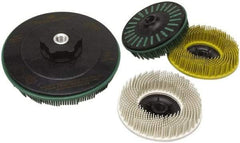 3M - 7" 50 Grit Ceramic Straight Disc Brush - Coarse Grade, 7/8" Trim Length, 7/8" Arbor Hole - Makers Industrial Supply