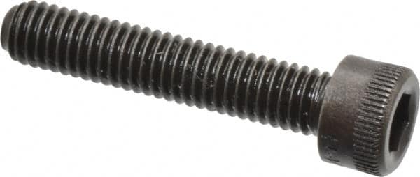 Holo-Krome - #10-32 UNF Hex Socket Drive, Socket Cap Screw - Alloy Steel, Black Oxide Finish, Fully Threaded, 1" Length Under Head - Makers Industrial Supply