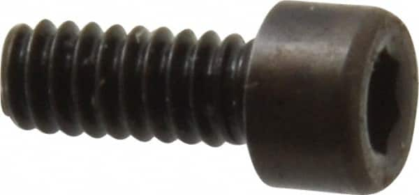 Holo-Krome - #3-48 UNC Hex Socket Drive, Socket Cap Screw - Alloy Steel, Black Oxide Finish, Fully Threaded, 1/4" Length Under Head - Makers Industrial Supply