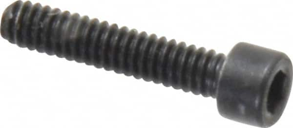 Holo-Krome - #3-48 UNC Hex Socket Drive, Socket Cap Screw - Alloy Steel, Black Oxide Finish, Fully Threaded, 1/2" Length Under Head - Makers Industrial Supply