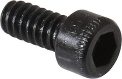 Holo-Krome - #4-40 UNC Hex Socket Drive, Socket Cap Screw - Alloy Steel, Black Oxide Finish, Fully Threaded, 1/4" Length Under Head - Makers Industrial Supply