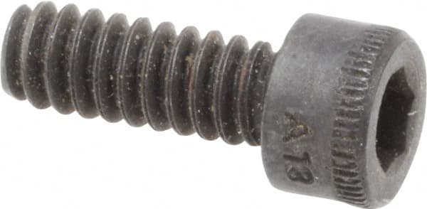 Holo-Krome - #6-32 UNC Hex Socket Drive, Socket Cap Screw - Alloy Steel, Black Oxide Finish, Fully Threaded, 3/8" Length Under Head - Makers Industrial Supply