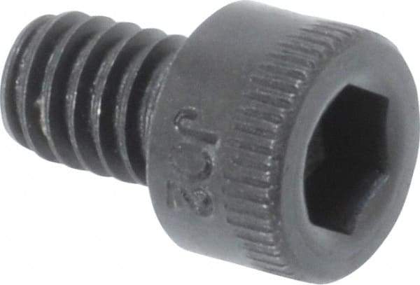 Holo-Krome - #8-32 UNC Hex Socket Drive, Socket Cap Screw - Alloy Steel, Black Oxide Finish, Fully Threaded, 1/4" Length Under Head - Makers Industrial Supply