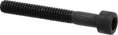 Holo-Krome - #8-32 UNC Hex Socket Drive, Socket Cap Screw - Alloy Steel, Black Oxide Finish, Partially Threaded, 1-1/4" Length Under Head - Makers Industrial Supply