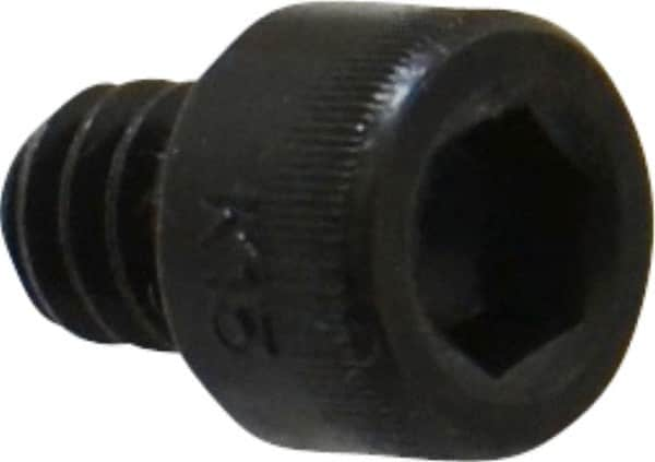 Holo-Krome - #10-24 UNC Hex Socket Drive, Socket Cap Screw - Alloy Steel, Black Oxide Finish, Fully Threaded, 1/4" Length Under Head - Makers Industrial Supply