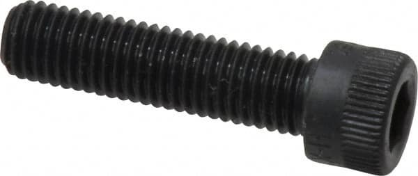 Holo-Krome - 1/4-28 UNF Hex Socket Drive, Socket Cap Screw - Alloy Steel, Black Oxide Finish, Fully Threaded, 1" Length Under Head - Makers Industrial Supply