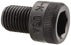 Holo-Krome - 3/8-24 UNF Hex Socket Drive, Socket Cap Screw - Alloy Steel, Black Oxide Finish, Fully Threaded, 1/2" Length Under Head - Makers Industrial Supply