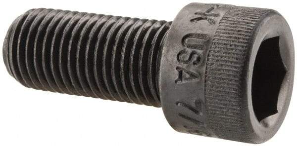 Holo-Krome - 7/16-20 UNF Hex Socket Drive, Socket Cap Screw - Alloy Steel, Black Oxide Finish, Fully Threaded, 1" Length Under Head - Makers Industrial Supply