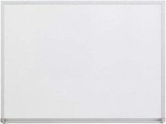 UNIVERSAL - 18" High x 24" Wide Melamine Dry Erase Board with 3/4" Rail - Aluminum, 5/8" Deep - Makers Industrial Supply