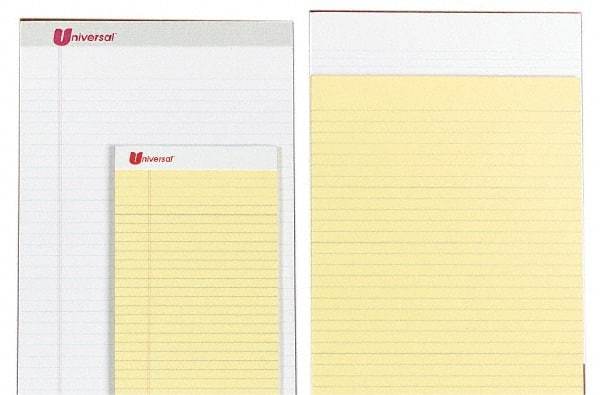 UNIVERSAL - 50 Sheet, 8-1/2 x 14", Perforated Style Ruled Pads - White - Makers Industrial Supply