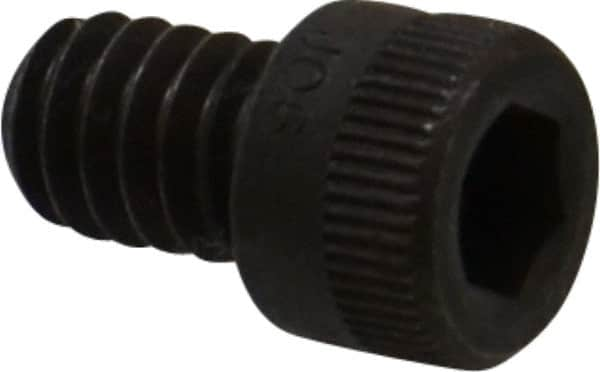 Holo-Krome - 1/4-20 UNC Hex Socket Drive, Socket Cap Screw - Alloy Steel, Black Oxide Finish, Fully Threaded, 3/8" Length Under Head - Makers Industrial Supply