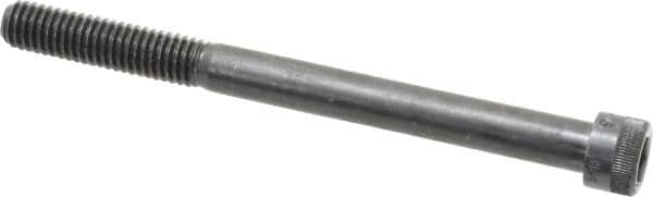 Holo-Krome - 3/8-16 UNC Hex Socket Drive, Socket Cap Screw - Alloy Steel, Black Oxide Finish, Partially Threaded, 4-1/2" Length Under Head - Makers Industrial Supply