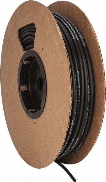 Parker - 11/64" ID x 1/4" OD, 0.04" Wall Thickness, 250' Long, Polyethylene Tube - Black, 300 Max psi, -80 to 175°F - Makers Industrial Supply