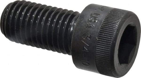 Holo-Krome - 3/4-10 UNC Hex Socket Drive, Socket Cap Screw - Alloy Steel, Black Oxide Finish, Fully Threaded, 1-1/2" Length Under Head - Makers Industrial Supply