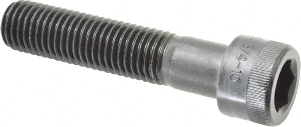 Holo-Krome - 3/4-10 UNC Hex Socket Drive, Socket Cap Screw - Alloy Steel, Black Oxide Finish, Partially Threaded, 3-1/2" Length Under Head - Makers Industrial Supply