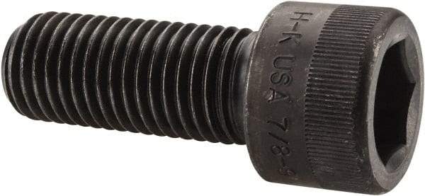 Holo-Krome - 7/8-9 UNC Hex Socket Drive, Socket Cap Screw - Alloy Steel, Black Oxide Finish, Fully Threaded, 2-3/4" Length Under Head - Makers Industrial Supply