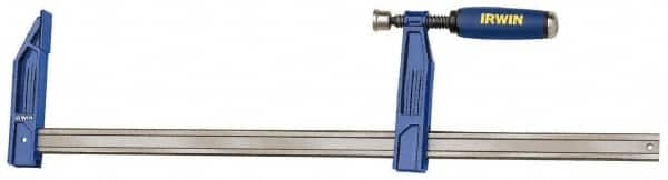 Irwin - 18" Capacity, 4-7/8" Throat Depth Bar Clamp - 1,150 Lb Clamping Pressure, 18" OAL - Makers Industrial Supply