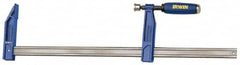 Irwin - 18" Capacity, 4-7/8" Throat Depth Bar Clamp - 1,150 Lb Clamping Pressure, 18" OAL - Makers Industrial Supply