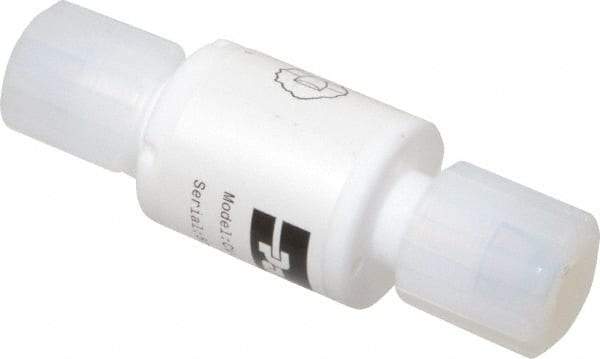 Parker - 3/8" PTFE Check Valve - Inline, PARGRIP x PARGRIP, 120 WOG - Makers Industrial Supply