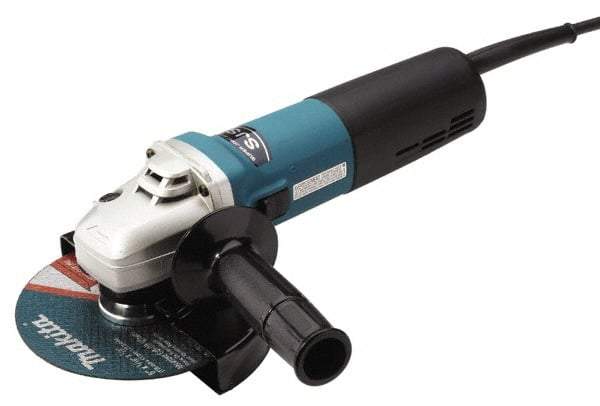 Makita - 6" Wheel Diam, 4,000 to 9,000 RPM, Corded Angle & Disc Grinder - 5/8-11 Spindle, 120 Volts, 12 Amps - Makers Industrial Supply