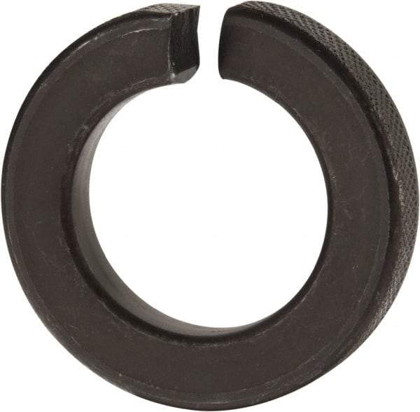 Value Collection - 1-1/4", 1.254" ID, 0.384" Thick Split Lock Washer - Grade 8 Spring Steel, Uncoated, 1.254" Min ID, 1.28" Max ID, 2.104" Max OD - Makers Industrial Supply