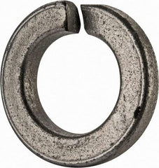 Value Collection - 9/16", 0.564" ID, 0.17" Thick Split Lock Washer - Grade 2 Spring Steel, Zinc-Plated Finish, 0.564" Min ID, 0.574" Max ID, 0.975" Max OD - Makers Industrial Supply