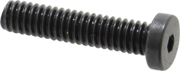 Holo-Krome - #8-32 UNC Hex Socket Drive, Low Socket Cap Screw - Alloy Steel, Black Oxide Finish, Fully Threaded, 3/4" Length Under Head - Makers Industrial Supply