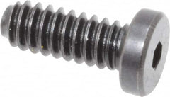 Holo-Krome - #10-24 UNC Hex Socket Drive, Low Socket Cap Screw - Alloy Steel, Black Oxide Finish, Fully Threaded, 1/2" Length Under Head - Makers Industrial Supply