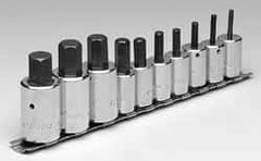 Williams - 10 Pc 3/8 & 1/2" Drive Socket Set - Exact Industrial Supply