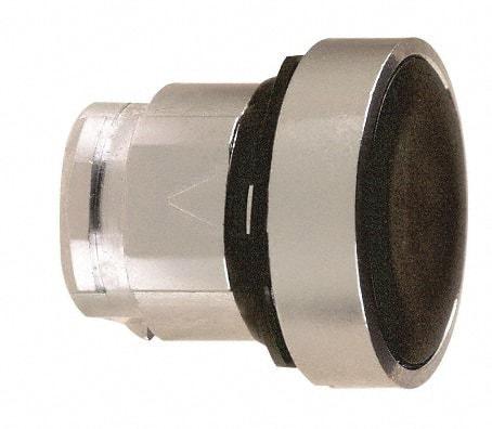 Schneider Electric - 22mm Mount Hole, Flush, Pushbutton Switch Only - Round, Black Pushbutton, Nonilluminated, Momentary (MO) - Makers Industrial Supply