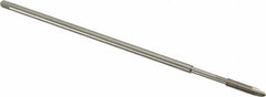 Hertel - #8-32 UNC 2 Flute H3 Bright Finish High Speed Steel Spiral Point Extension Tap - Plug Chamfer, 6" OAL, 2B Class of Fit - Makers Industrial Supply