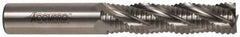 Accupro - 1" Diam, Coarse Pitch, 3" LOC, 5 Flute Powdered Metal Corner Chamfer Roughing End Mill - Uncoated, 5-1/2" OAL, 1" Shank Diam, Single End, Centercutting, 30° Helix - Makers Industrial Supply