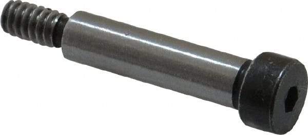 Holo-Krome - 1/4" Shoulder Diam x 1" Shoulder Length, #10-24 UNRC, Hex Socket Shoulder Screw - 8 Alloy Steel, Uncoated, 0.357 to 3/8" Head Diam - Makers Industrial Supply