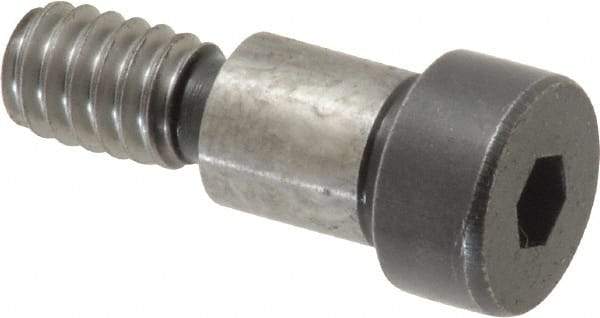 Holo-Krome - 5/16" Shoulder Diam x 3/8" Shoulder Length, 1/4-20 UNRC, Hex Socket Shoulder Screw - 8 Alloy Steel, Uncoated, 0.419 to 0.438" Head Diam - Makers Industrial Supply