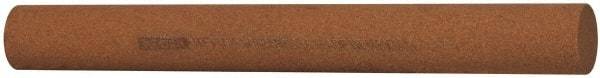 Norton - 6" Long x 5/8" Diam x 5/8" Thick, Aluminum Oxide Sharpening Stone - Round, Medium Grade - Makers Industrial Supply