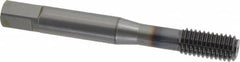 OSG - M8x1.25 Metric Coarse D5 Thread Limit Bottoming Thread Forming Tap - Powdered Metal High Speed Steel, TiCN Finish, 2-23/32" OAL, 1-1/8" Thread Length, Right Hand Thread, Series EXOTAP NRT - Makers Industrial Supply