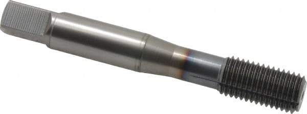 OSG - M10x1.25 Metric Fine D5 Thread Limit Bottoming Thread Forming Tap - Powdered Metal High Speed Steel, TiCN Finish, 2-15/16" OAL, 1-1/4" Thread Length, Right Hand Thread, Series EXOTAP NRT - Makers Industrial Supply