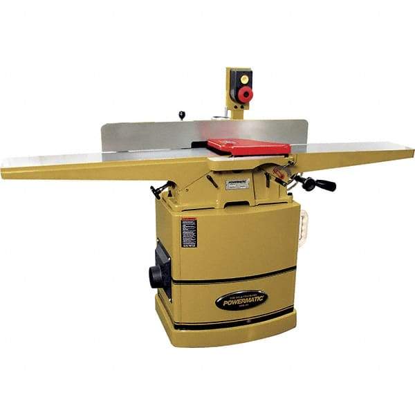 Jet - 7,000 RPM, 8" Cutting Width, 1/2" Cutting Depth, Jointer - 4-3/4" Fence Height, 38" Fence Length, 2 hp - Makers Industrial Supply